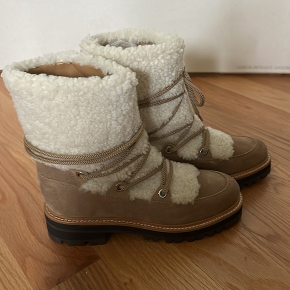 NWOT Marc Fisher Real Shearling Hiking Boo… - Picture 11 of 12